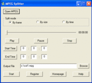 Mpeg Splitter screenshot